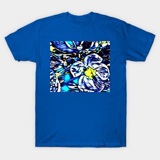 Hues of blues print T-Shirt